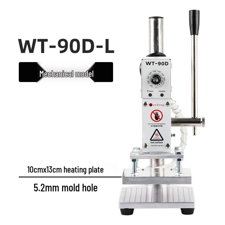 Compact Manual Leather Embossing Machine for PU Branding and Packaging Logos