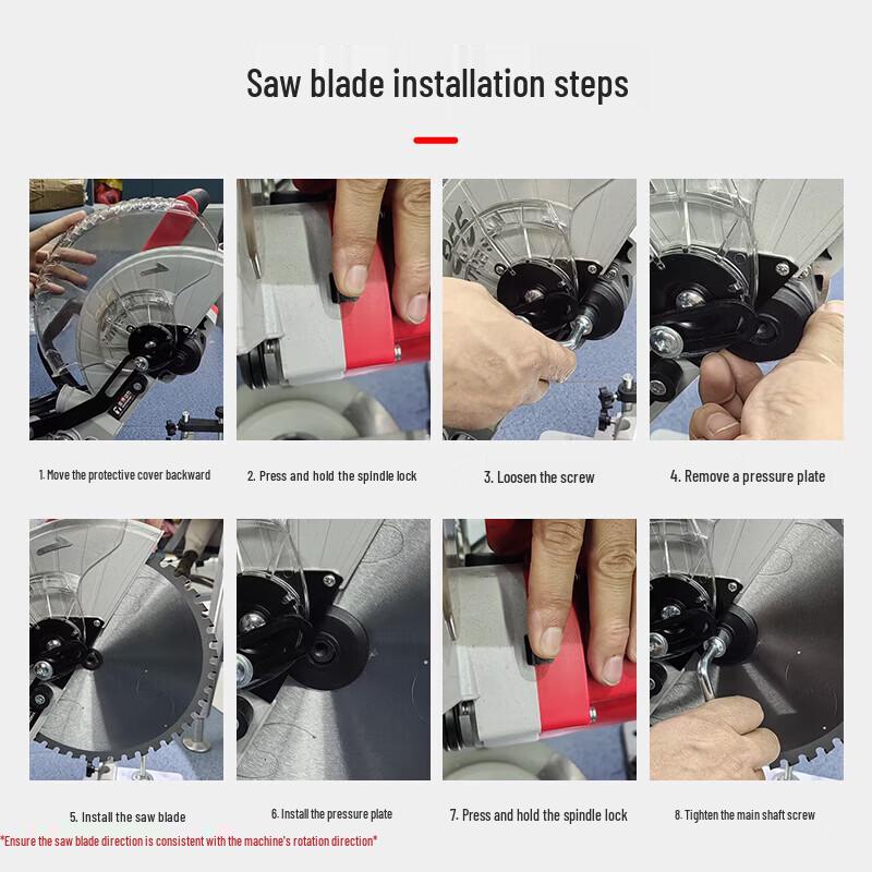 TURBOVOLT 1600W Benchtop Miter Saw and Cutting Machine CN plug (adapter included)