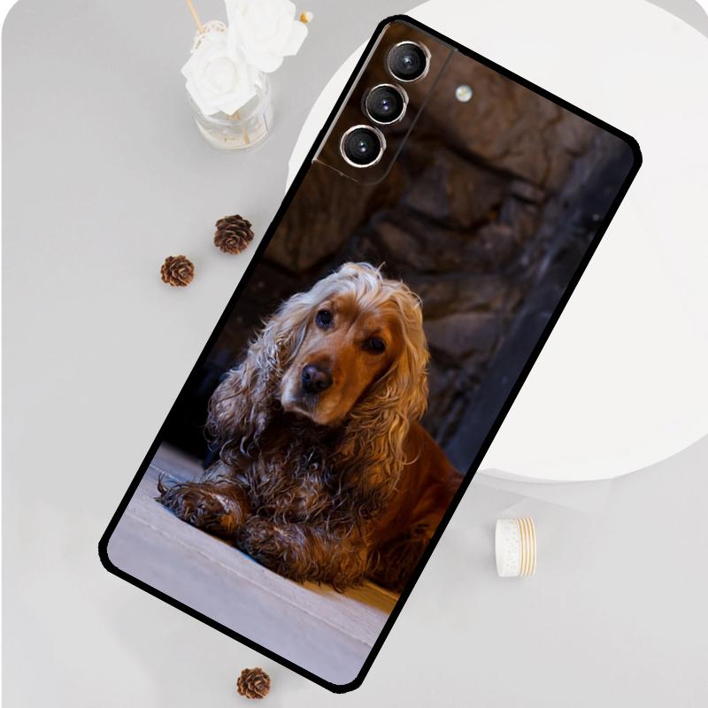 Cocker Spaniel Dog Phone Case For Samsung Galaxy S26 S23 Ultra S20 S21 S22 S24 S25 Plus S10 S25 FE Funda Cover