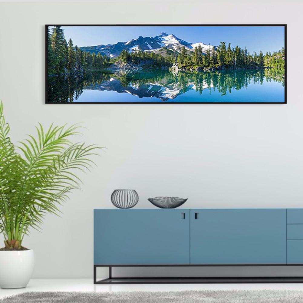 Snowy Mountain 5D DIY Kits de pintura de diamante Broca quadrada completa Resina Strass Desenho DIY Decoração para casa Presente