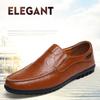 Men'S Wide Width Genuine Leather Loafers Handmade Stitching Comfortable Driving Shoes Soft Sole Slip-On Moccasins Casual Shoes