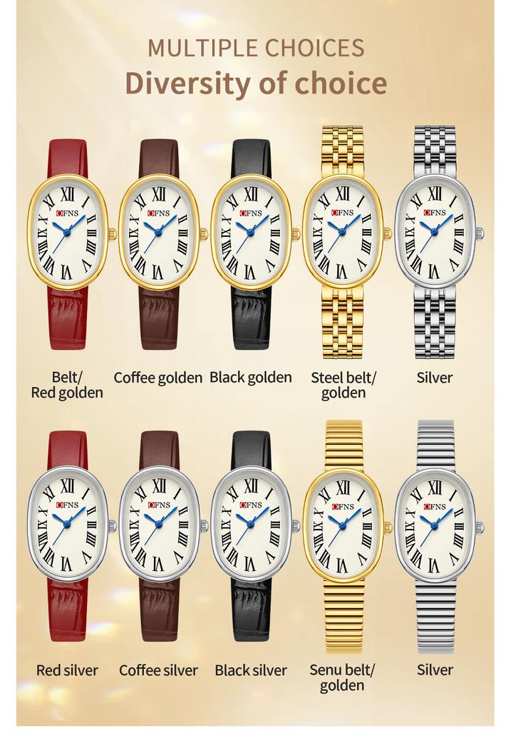 OFNS 1532 Casual Women Watch Top Brand Luxury Business Waterproof Female Clock Quartz Original Lady Girl Wristwatch