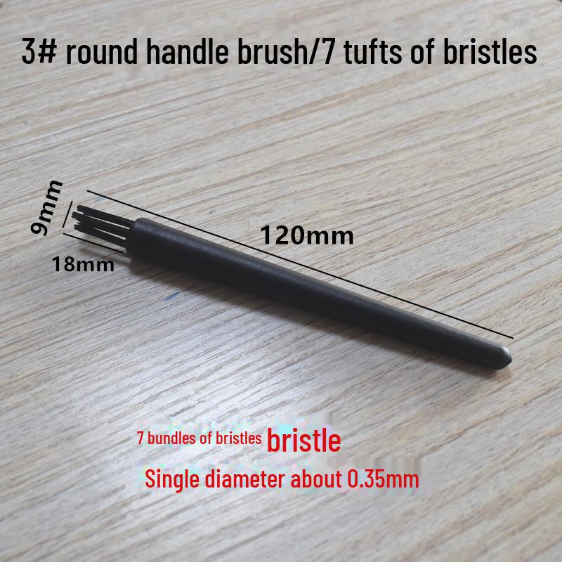 Ensemble de brosses antistatiques pour nettoyer téléphone, ordinateur, poussière de clavier et cartes PCB avec manche rond coudé