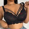 Damenunterwäsche Europäischer Stil Spitze Besatz Reizvolle Lingerie Dünn Herz-Muster Push-Up Anti-Schlaff Sexy BH für Damen
