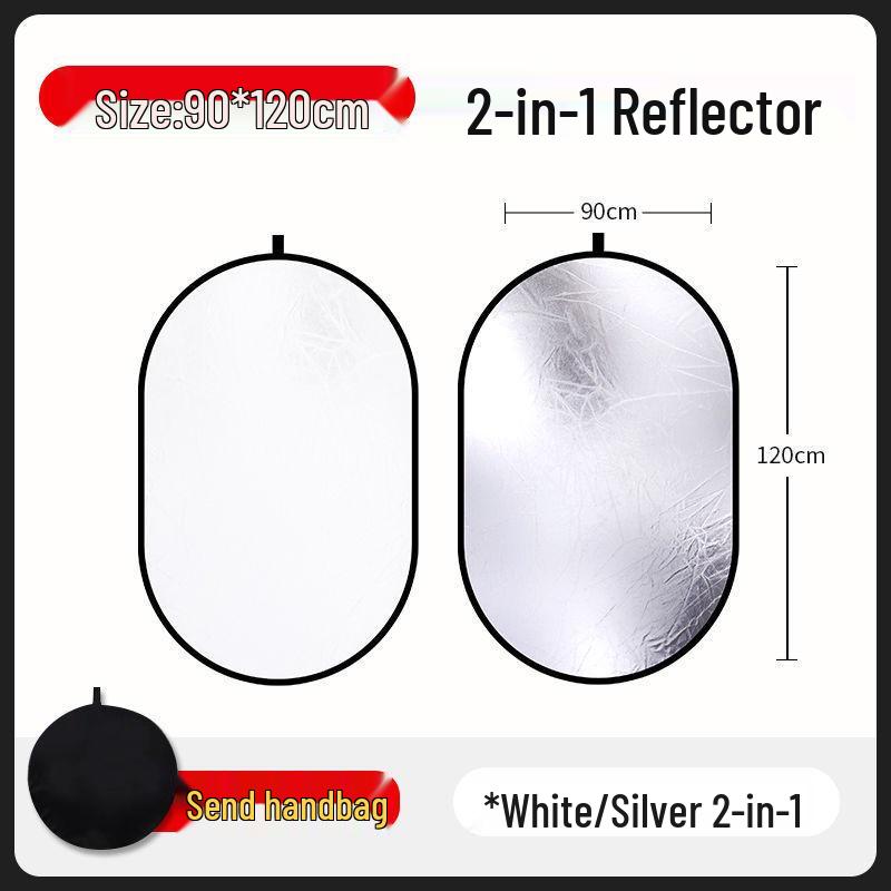 Foldable Portable Fill Light Reflector - Large Photo/Video Board for Indoor & Outdoor Use