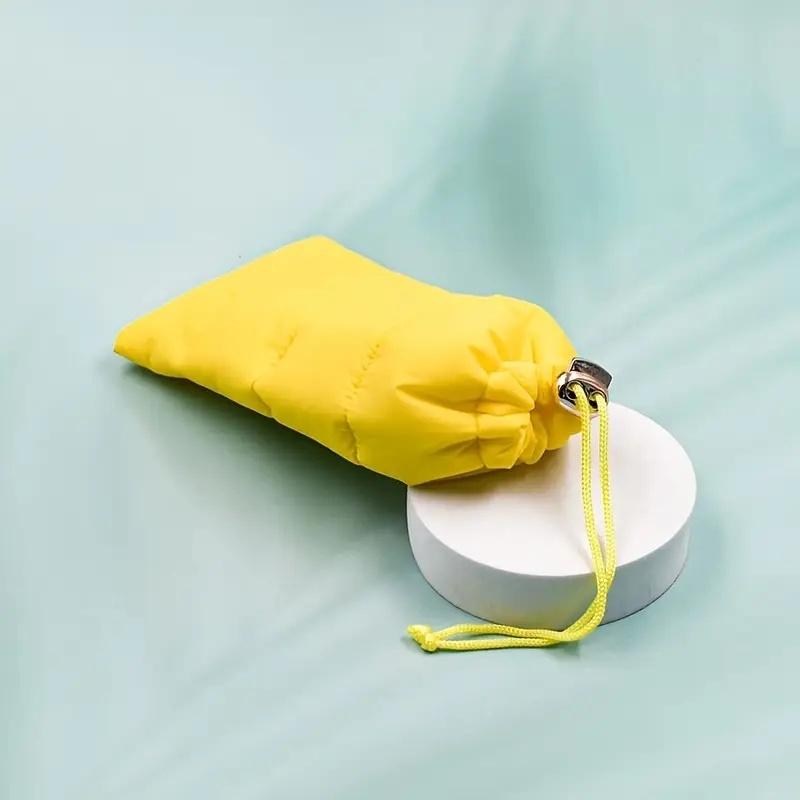 1pc Soft Quilted Nylon Eyeglass Case, Soft Padded Drawstring Glasses Pouch, Protective Spectacle Storage Bag