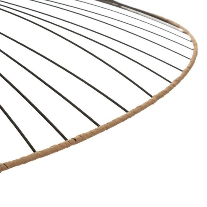 "Alara" Wire Suspension In Black Metal Diameter 70 Cm Atmosphera