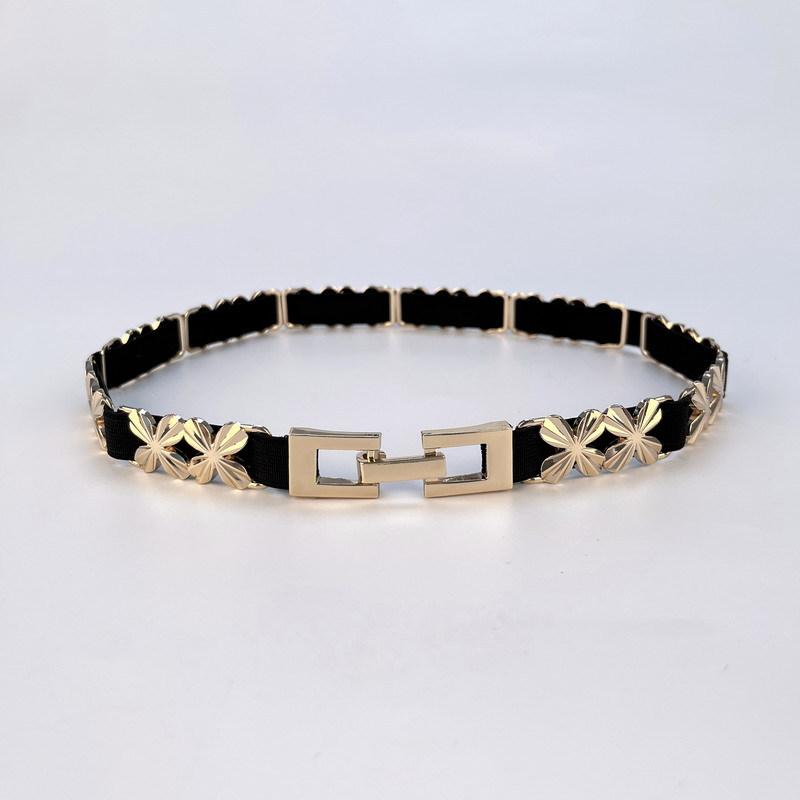 Slim Belt Waist-hugging for Women's Fashionable Simple and Versatile Decoration with Dress Accessories Skirt Summer Elastic Elastic Waist Seal