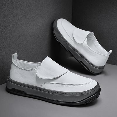 Gorące Sprzedaży Małe Białe Buty Europa Ameryka Wysokiej Klasy Buty Biznesowe Męskie Buty Casualowe Mokasyny Męskie Oryginalne Skórzane Buty