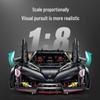 Lamborghini Poison 1:8 Supercar Model Building Blocks - High Difficulty Toy for Adults
