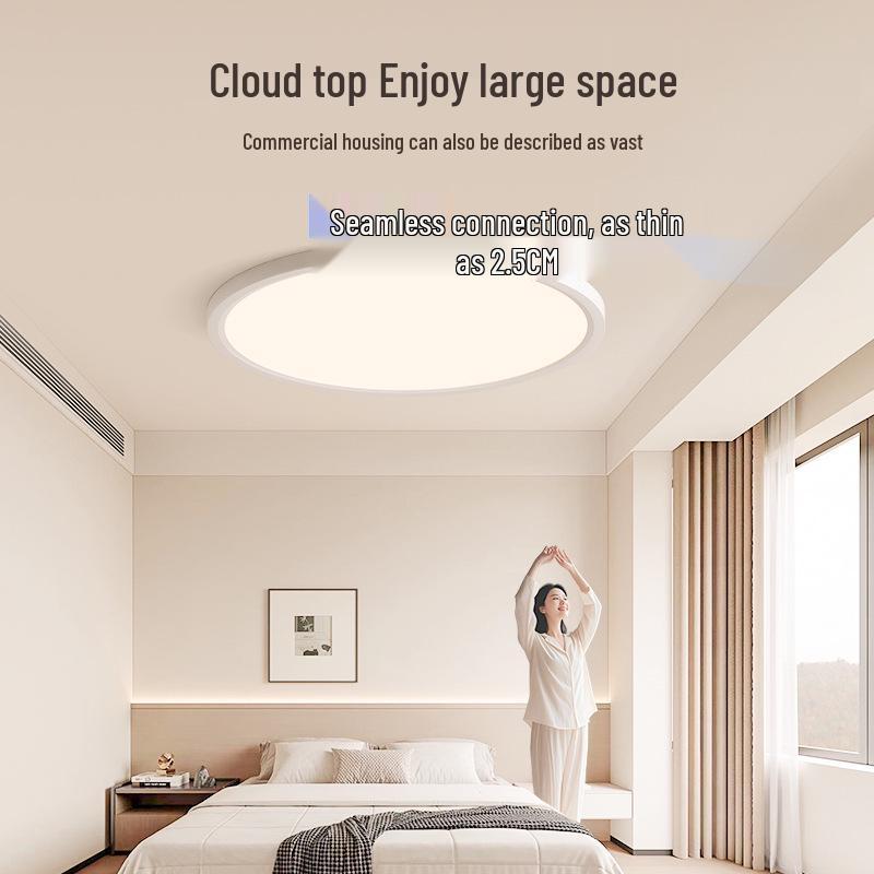Modern Minimalist Round Ceiling Light for Bedroom and Study