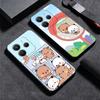Bubu Dudu Cartoon Cute Soft Phone Case for Xiaomi Redmi Note 12 13 14 15 Pro Plus 11 12S 11S 11T 10 4G Black Cover Back Shell