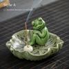Ceramic Incense Holder Frog Incense Burner Indoor Incense Burner Aromatherapy Ornament