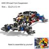 RCmall 4WD Climbing Car Off-road Front Suspension System MOC Bricks Parts Kits 23798 + 15038 Tyre Compatible with LEGOed