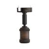 Luminária de Teto com Lâmpada, Soquete E17, Luminária de 1 Lâmpada, Iluminação Indireta, Lâmpada Vendida Separadamente, Spot Preto Antigo, Rizatta 1C