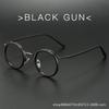 Retro Brand Design Luxury Round Frame Glasses Frame for Men Women Ultralight Stainless Steel Alloy Anti Blue Light Eyeglasses