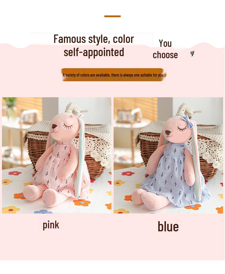 Mengmeng Anan Plush Bunny Couple - Children's Comfort Doll & Easter Family Ornament.