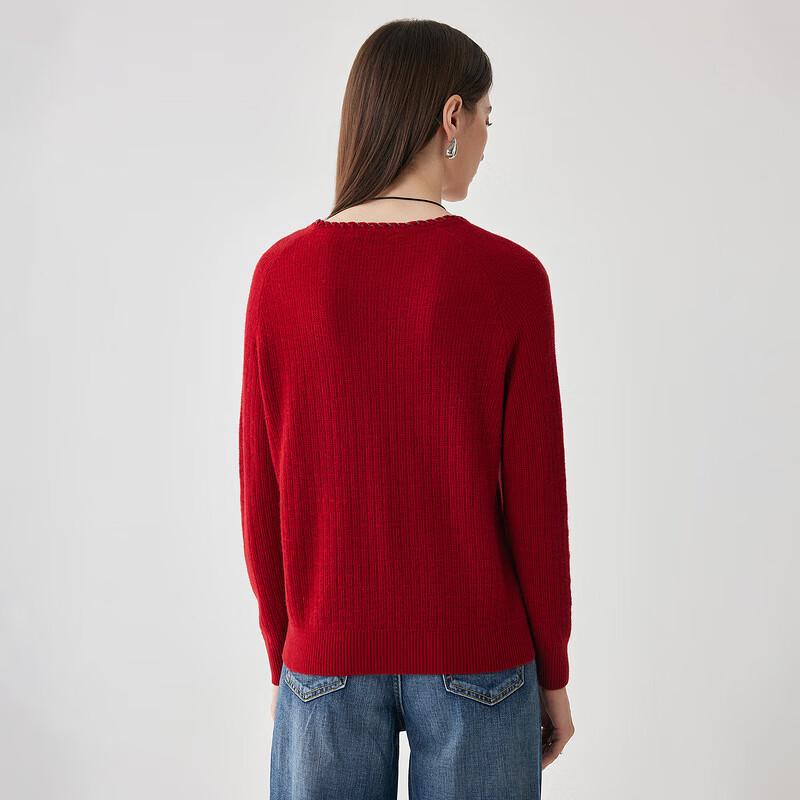 Zhaojun 2025 Autumn/Winter Women's Round-Neck Wool Sweater