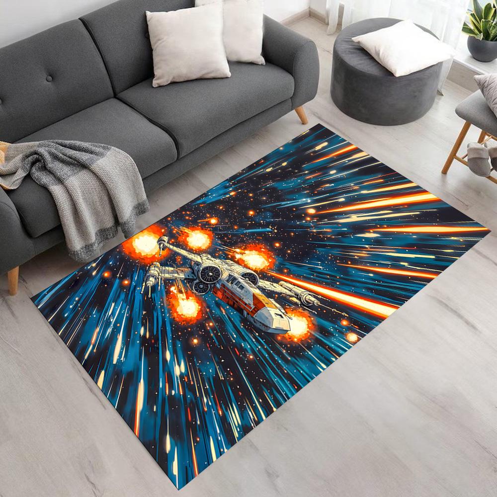 Star Wars Floor Mat Perfect for Bedrooms Balcony Living Rooms Kitchen Anti-slip Rug Anime Office Decor Gift for Festivals