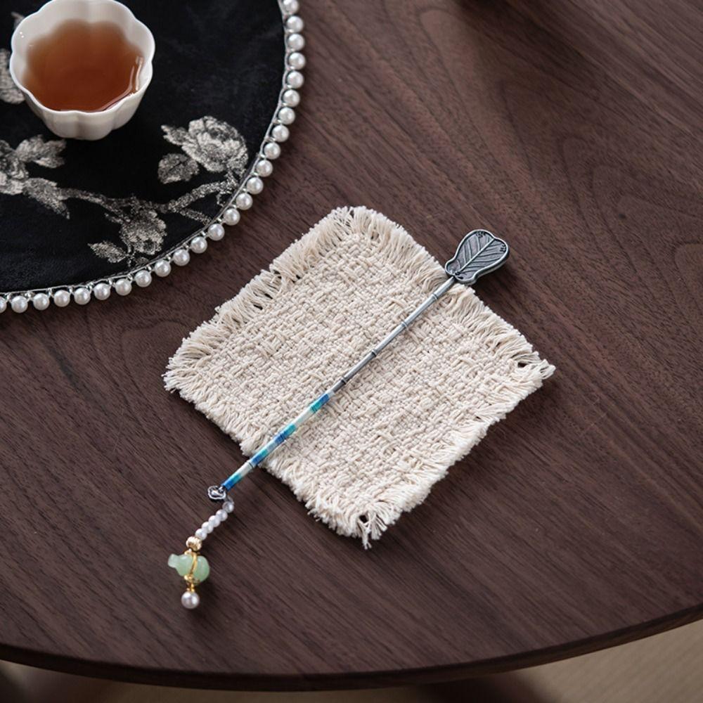 New Beige Color Thermal Insulation Coaster Soft Square Shape Cotton Placemat Cotton Utensil Pads