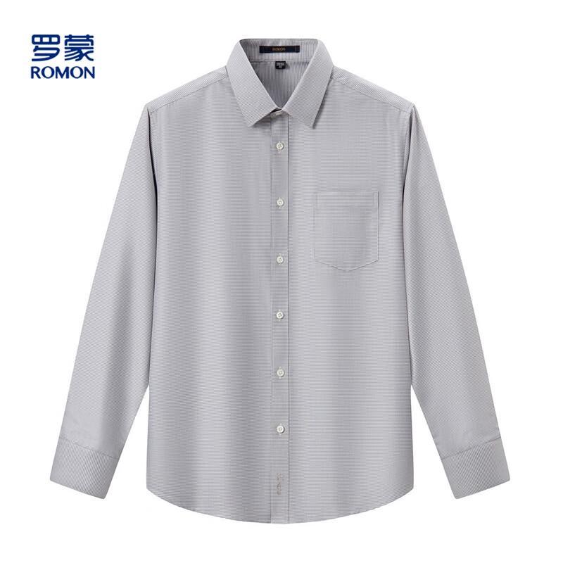 Luomeng Men s Classic Houndstooth Long Sleeve Shirt 39