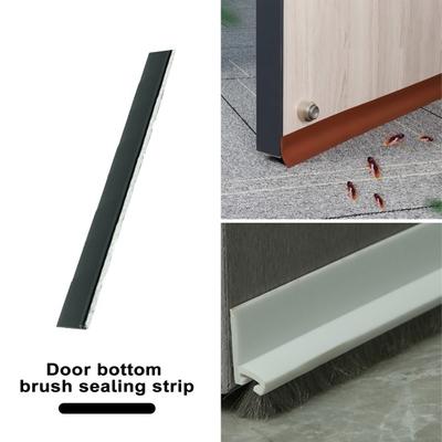 Door Bottom Brush Seal Gate Bottom Sealing Strip Stopper Soundproof Moisture Proof Prevent Insect Dustproof Protection Sound Blocking Door Strip