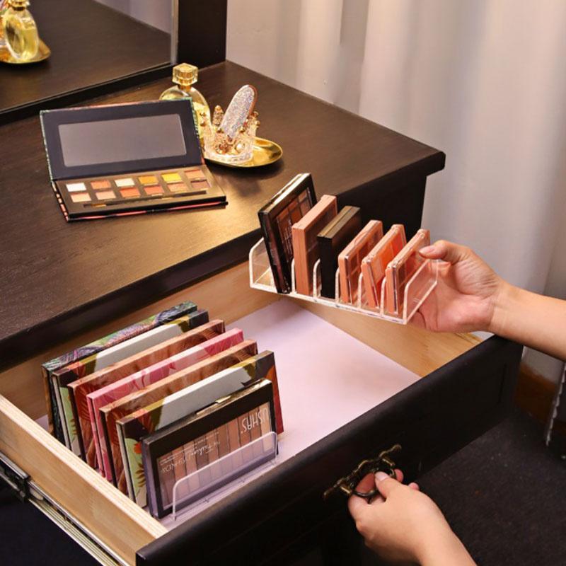 Palette Powder Case Storage Box Makeup Tools Transparent Plastic Desktop Storage