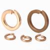 Pure Red Copper All-Copper Spring Washer, Bronze Round Washer Screw Metal Washer GB93