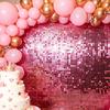 Shimmer Wall Backdrop, Sparkly Foil Fringe Curtain, Glitter Hanging Tinsel Backdrop, Aluminum Streamer for Birthday Wedding Photo Booth Decor