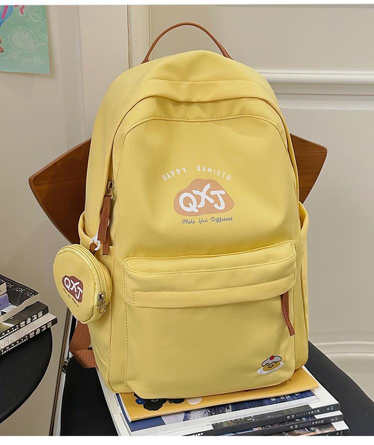 School bag for junior high school students, ultra-light and cute large-capacity school bag for leisure and travel, shoulder bag, niche and