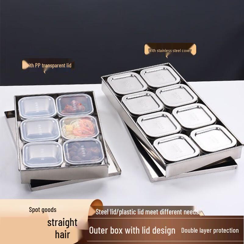 LETGANT 304 Stainless Steel Food Sample & Spice Container