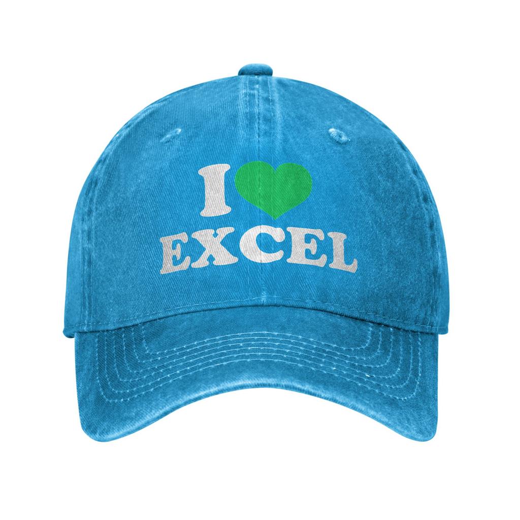 I Love Excel Casual Baseball Cap Hats Visor Protection Snapback Cotton tops gorras