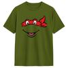 Men Women TShirt TMNT Raphael Face TShirts Hippie  Summer Tees Streetwear Cotton Tops Birthday Gift
