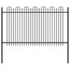 DRONTEN Black Spike Arch Fence