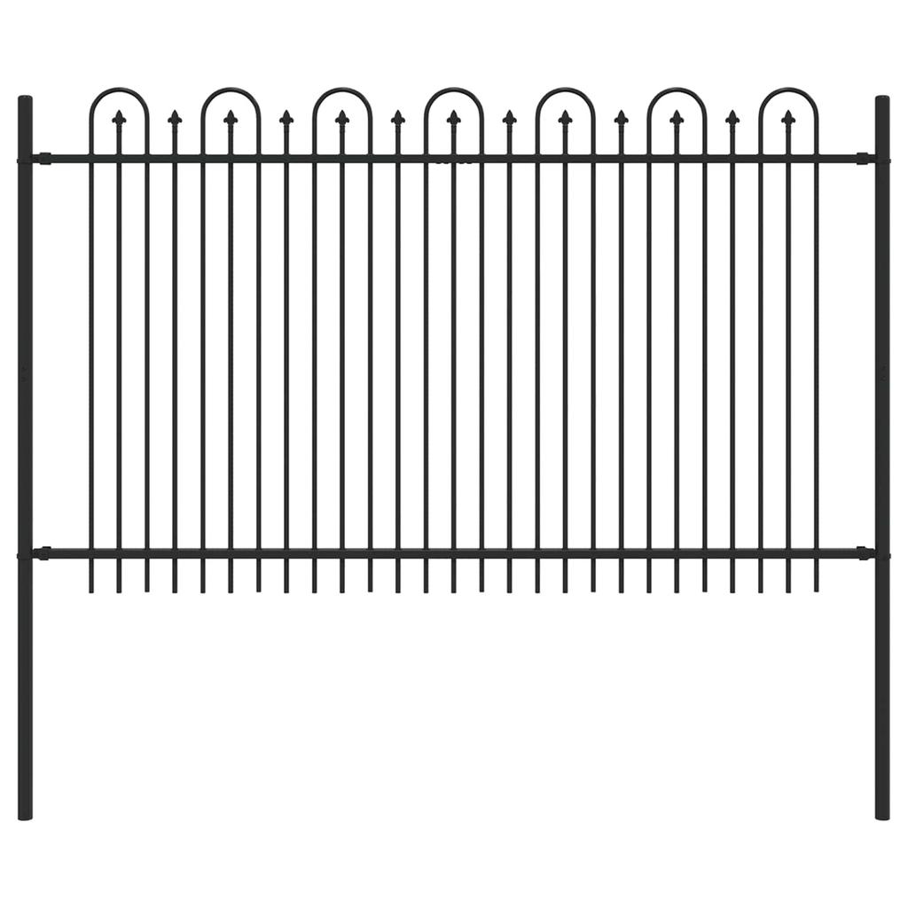 DRONTEN Black Spike Arch Fence