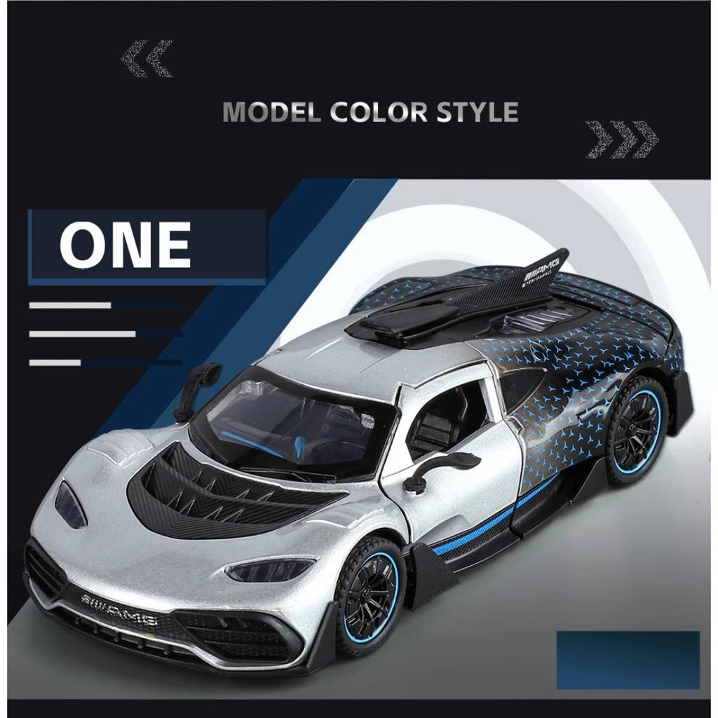 1/32 Scale Benz AMG ONE Super Sports Car Alloy Metal Diecast Model Car Sound and Light Home Trendy Ornaments Decorative Gifts