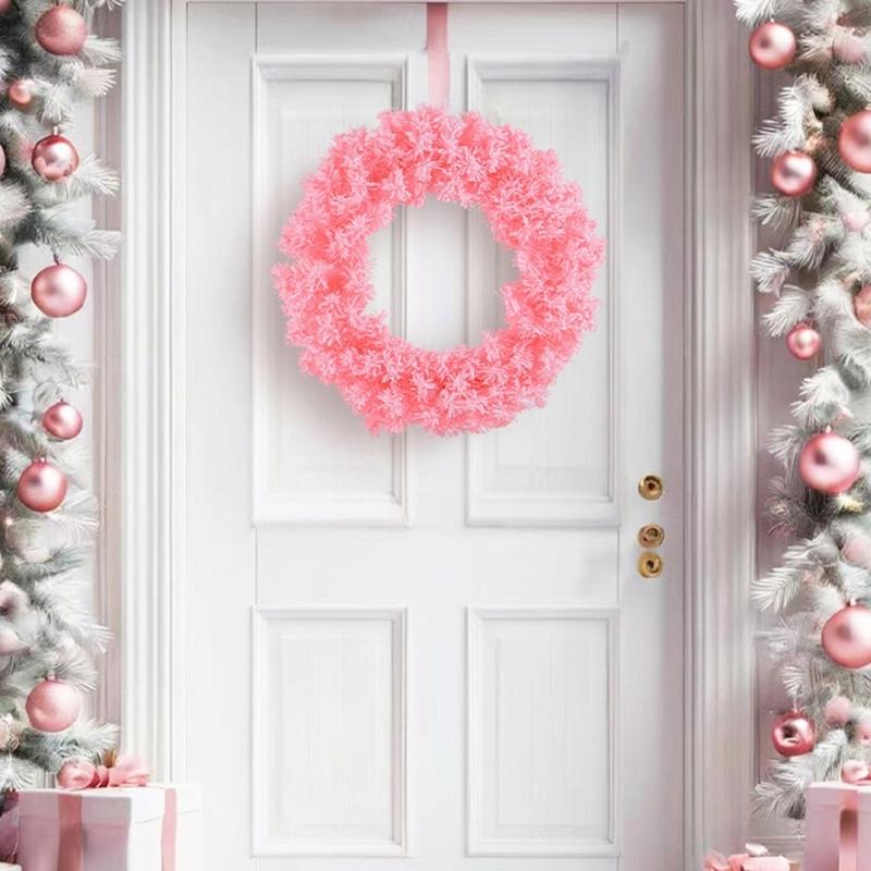 40cm/50cm Christmas Artificial Wreath Door Hanging Simulation Garlands for Inviting Holiday Christmas Setting Decors
