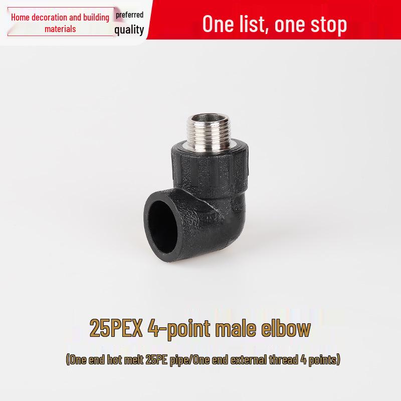 Vícevelikostní vodovodní potrubní tvarovka: Vnitřní/Vnější závitové koleno T pro 4, 6 a 1-palcové potrubí