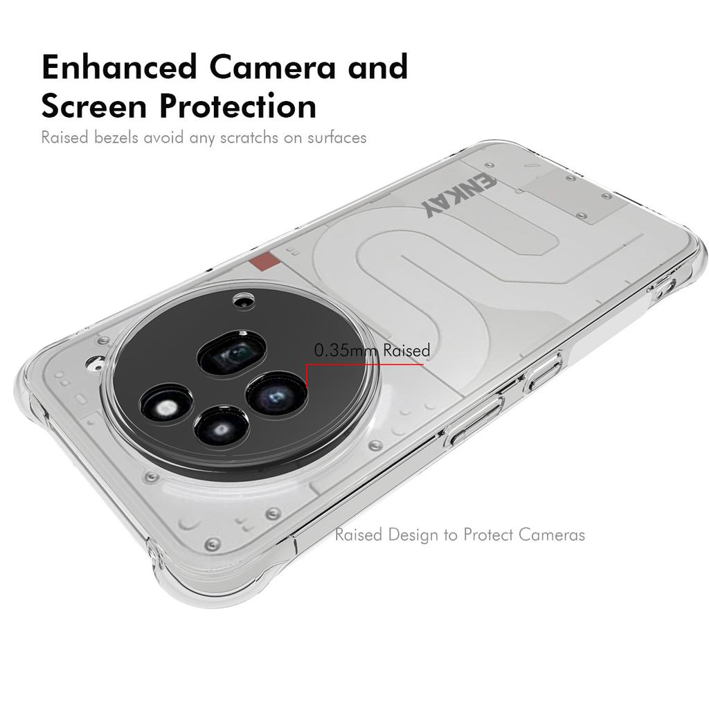 For Nothing Phone (3a) Pro Clear Phone Case ENKAY HAT PRINCE Shockproof Anti-slip TPU Cover