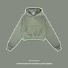 Women's Autumn and Winter Plus Cashmere Solid Color Hoodie Spice Girls Miss Umbilical American Pullover Top