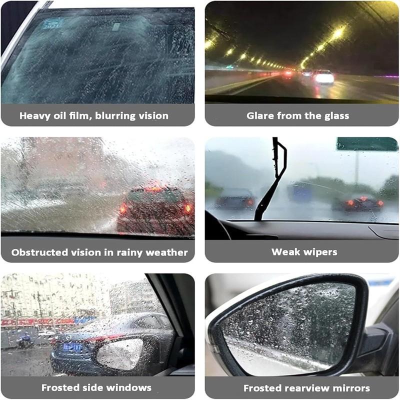 100g Car Windshield Glass Water Rain Repellent Auto Glass Windshield Cleaner Anti Fog Car Oil Film Removal Hydrophobic Cleaner
