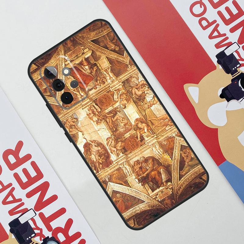 Michelangelo Art Case For Samsung Galaxy A36 A35 A55 A06 A16 A26 A56 A53 A32 A52 A33 A13 A14 A34 A54 A17 A15