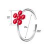 Exquisite C-shaped Diamond-set Petal Nose Ring Exotic Nose Decoration Nose Clip Human Puncture Jewelry