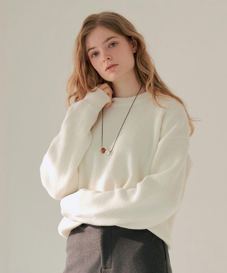 Geullounoteu Cozy Leaf Knit [Ivory]