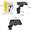 Vehicle-Mounted Multifunctional Water Cup Holder Tray Black Adjustable Cup Holder Dining Plate Expandable Bracket Storage Space-Saving