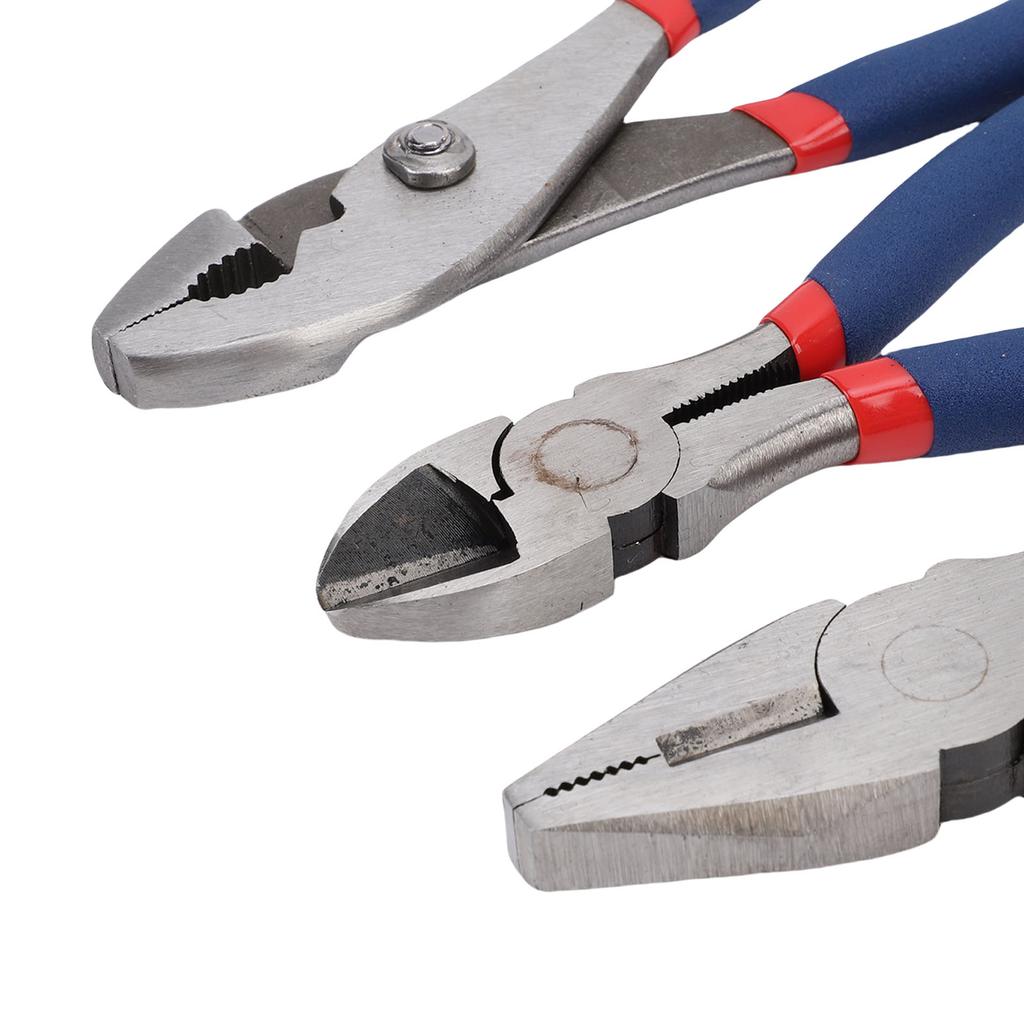 7PCS Pliers Set Includes Groove Joint Slip Joint Linesman Diagonal and Long Nose Pliers Multipurpose Tools for Car Repair