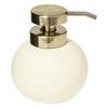 Duo Beige Polyresin Seifenspender Goldener Spender