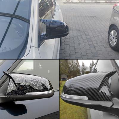 Car Side Mirror Covers Rear View Wing Housing Carbon Fiber Decorative Cap For BMW F20 F21 F22 F23 F30 F31 F32 Serie 1 2 3 4 X1
