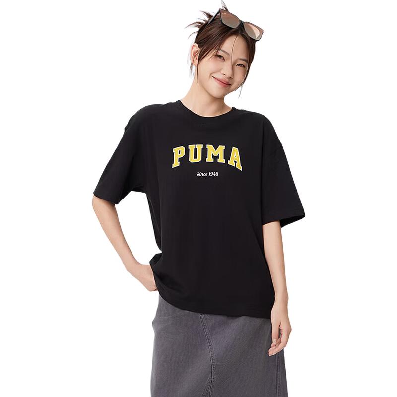PUMA 634353 Unisex Loose Fit Cotton T-Shirt L