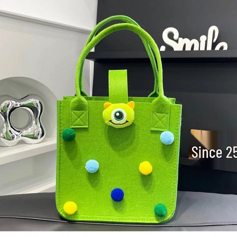 Cute Cartoon Handbag: Perfect Gift & Convenient Shopping Tote for Moms